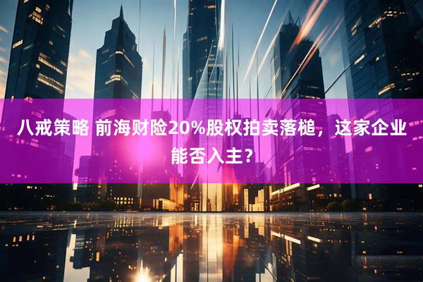 八戒策略 前海财险20%股权拍卖落槌，这家企业能否入主？